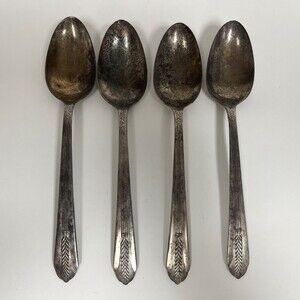 Wm. Rogers International Silver‎ Allure Silver-plate Flatware Serving Spoons